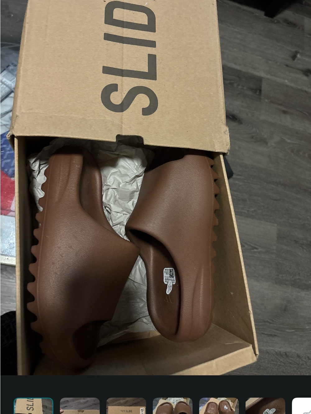Adidas Brown Yeezy Slides